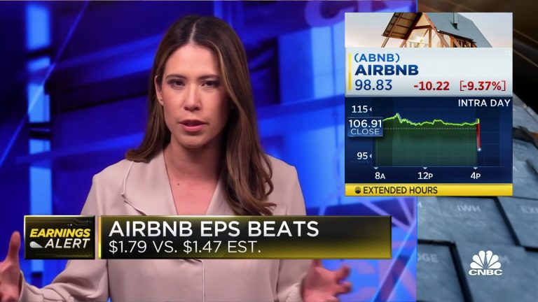 Airbnb beats on top and bottom lines, but stock drops nearly 10% on guidance