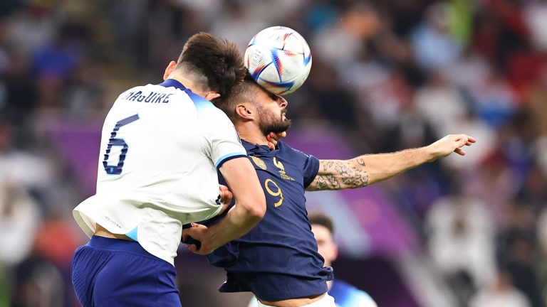 France beats England 2-1 to advance to semifinals