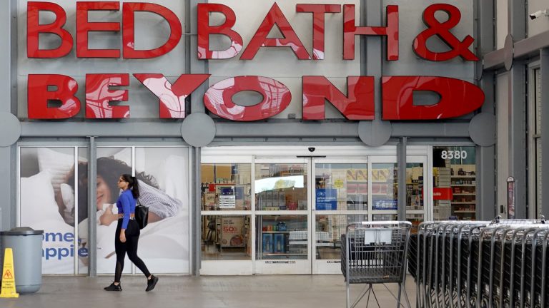 Bed Bath & Beyond shares plummet as company warns of deeper financial troubles