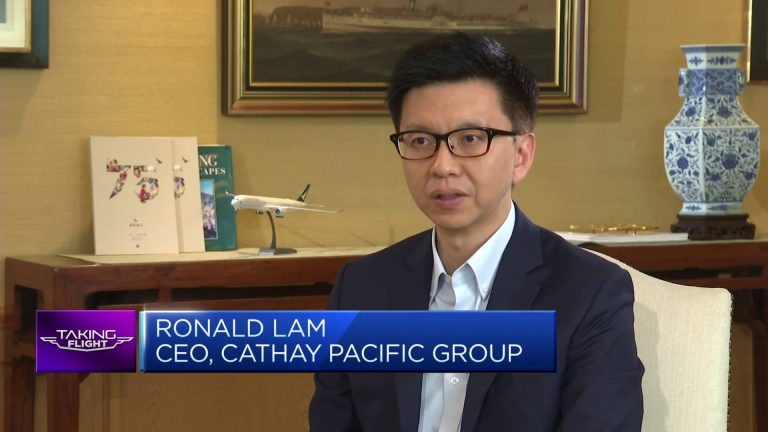 We expect to reach 70% of passenger flight capacity by the end of the year, Cathay Pacific CEO says