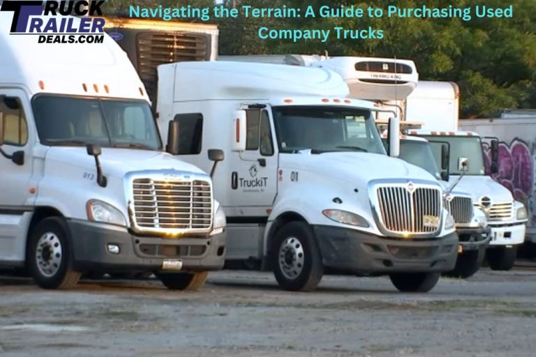 Navigating the Terrain: A Guide to Purchasing Used Company Trucks